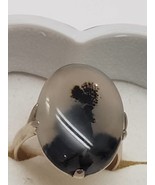 Vintage  18K Yellow Gold  RING: Huge Genuine Agate ,Circa 1950&#39;s - £667.80 GBP