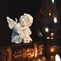 Thanksgiving Christmas Gift, Little Angel Statue Figurine, Resin Cherub Statue S - £15.61 GBP