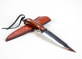 Citadel Javelina Fixed Blade DNH7 Knife EDC Rosewood Grip, Sheath + Case Superb! - $200.94
