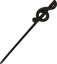 Vintage garnish pick, swizzle stirrer, Treble Clef - $11.99