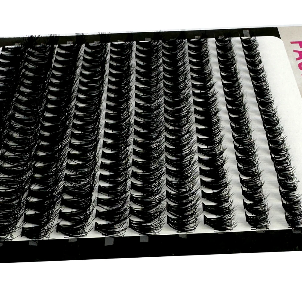 200Pcs IndiviBs Eyelash Extension 40D Volume DIY Cluster Eyelashes Natural False - £19.25 GBP