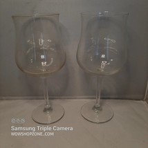Tulip Pear Nosing Wine Tasting Daiquiri Crystal Grand Vin Burgundy Glasses Set 2 - £31.87 GBP
