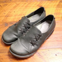 DANSKO Navy Blue Nubuck Leather Slip On Mule Comfort Clogs Flats 10.5 42 - $36.99