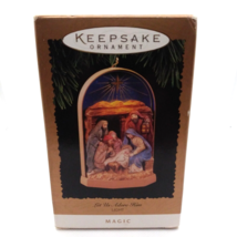 1996 Hallmark Keepsake Light Magic Ornament  Let Us Adore Him - £7.98 GBP