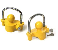 Lot 2 Universal Trailer Hitch Coupler Lock Anti Theft Tow Lock-Tongue Sa... - €34,27 EUR