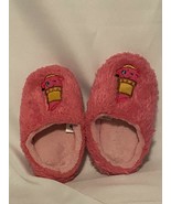 Shopkins Slippers Toddler Girl’s Size 2-3 Pink Faux Fur Trim Shopkins Ch... - €3,45 EUR