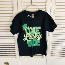St. Patrick&#39;s Day &quot;One Lucky Dude” T-Shirt Size Youth Small - £7.50 GBP