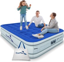 Enerplex Air Mattress With Built-In Pump - Double Height Inflatable Mattress For - £31.81 GBP
