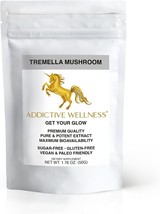 Addictive Wellness Tremella Mushroom Extract Powder Wood Grown Pure &amp; Po... - $23.82