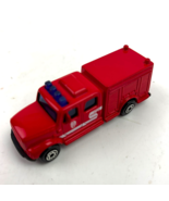 Vintage Maisto Equipment Truck Red Fire Engine Pumper Diecast Toy Car - $228.45 MXN