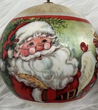 Lot Of 4 Vintage Silky Satin Santa Claus Christmas Ornaments ~Dated 1982 - £22.68 GBP