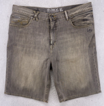 LRG Lifted Research Group Shorts Mens 38 Denim Jean Aged Gray Acid Wash Fade - £15.08 GBP