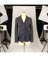 Jil Sander Navy Blue Fleece Wool Jacket Blazer Women’s SIze EUR 34 Germany - £59.79 GBP