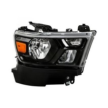 Headlight For 2019-22 Dodge RAM 1500 Right Side Black Bezel Halogen Clear Lens - £303.07 GBP