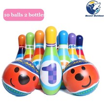 PU Cotton Gift Funny House  Soft Play Games Preschool Foam Kids Bowling Set Chil - £105.01 GBP