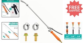 Durable 29&quot; Stainless Steel Sprayer Wand with Lockable Handle &amp; Hose Fit... - $33.65