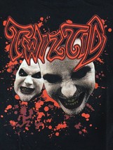 Vtg Insane Clown Posse ICP Twiztid Black Cotton Short Sleeve Graphic T S... - £159.86 GBP