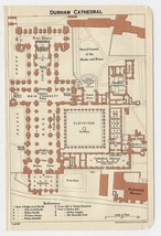 1924 Original Vintage Plan Of Durham Cathedral / England - £13.45 GBP