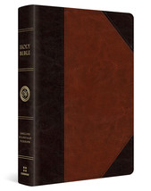 ESV Large Print Wide Margin Bible [TruTone, Brown/Cordovan, Portfolio Design] - £66.34 GBP