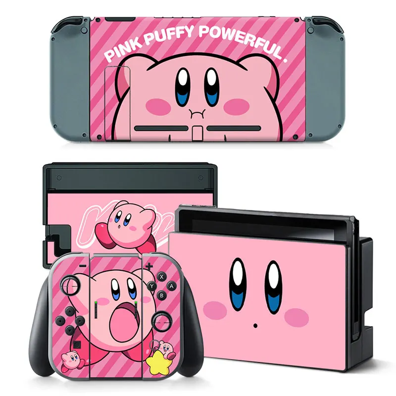 Kirby Hello Kitty Kawaii Skin Cover Sticker Decal for Nintendo Switch NS Console - £10.89 GBP
