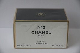 CHANEL No. 5 Perfumed Bath Bar Soap 5.3 oz 150 g Original Boxed Sealed - £104.54 GBP