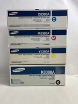 4 New Genuine Samsung MultiXpress C8380 CMYK Toner Cartridges CLX-8380ND - $188.00