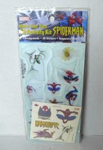 SpiderMan 3D Activity Kit 2 Backgrounds 3D Stickers Fake Tattoos MARVEL 2004 - £3.12 GBP