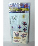 SpiderMan 3D Activity Kit 2 Backgrounds 3D Stickers Fake Tattoos MARVEL ... - £3.07 GBP