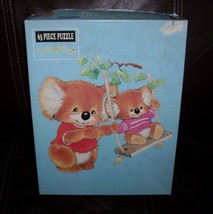 Vintage 1991 Critter Sitters Koala Bears Kids Puzzle 63 Piece Rainbow Works 100% - $11.40