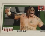 Umaga WWE Heritage Topps Trading Card 2008 #55 - £1.54 GBP