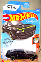 2020 Hot Wheels #210 Muscle Mania 3/10 &#39;69 FORD MUSTANG BOSS 302 Black w/Slot Sp - £7.44 GBP