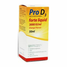 Pro D3 Forte 3000IU Vitamin D3 Liquid 50ml Vitamin D3 Colecalciferol Supplement - £28.61 GBP