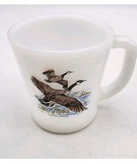 Vtg Fire King Milk Glass Cup Canadian Goose - $14.23 CAD