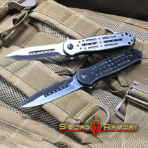 8.5&quot; Spring Assisted Knife w/ Full Metal Handle Nitro Coated Blade Glass... - $13.98