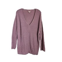 Urban Outfitters Womens Sweater Pink V Neck Reversible Knit Mauve Boho Medium - £27.49 GBP
