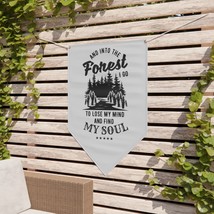 Motivational Forest Quote Pennant Banner: BW Illustration - £38.07 GBP+
