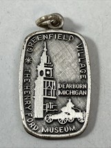 Sterling Silver The Henry Ford Museum Dearborn Michigan Bracelet Charm - $26.38 CAD