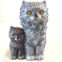 Goebel Cat And Kitten Figurine From West Germany Furbabies Longhairs Cat lovers - £10.07 GBP