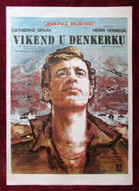 1964 Original Movie Poster Week-end à Zuydcoote Weekend at Dunkirk Belmondo YU - £40.21 GBP