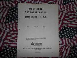 1965 Chrysler Fuoribordo 7.5 7 1/2 HP Parti Catalogo - £15.93 GBP