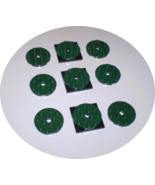 Used LEGO 4x4 Dark Green Turntable Square Base, Locking &amp; Plate w Hole 6... - £7.81 GBP