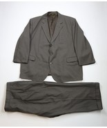 Vintage 70s Streetwear Mens 56L 2 Piece Worsted Wool Wedding Suit Gray U... - $3,090.18 MXN