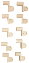 7/16&quot; Sunscreen Clips White Pack of 10 Window Screen Metal Diecast Die Cast New - £7.72 GBP