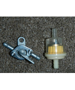 AFTERMARKET FUEL VALVE PETCOCK FRAME MOUNT FILTER - $12.86