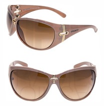 BVLGARI 8040 Brown Gold Pearl Silver Wrap Gradient Sunglasses Unisex BV8... - £197.11 GBP