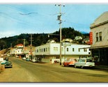 Street View Cars Shoe Shop Wheeler Oregon OR 1959 Chrome Postcard T21 - $7.87