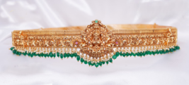 Indien Bollywood Style Kamar Bandh Du Sud Ceinture Corps Temple Kasu Bijoux - £208.42 GBP