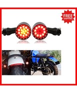 Universal Fit 15 LED Motorcycle Brake and Indicator Lights - Amber &amp; Red... - $49.57 CAD