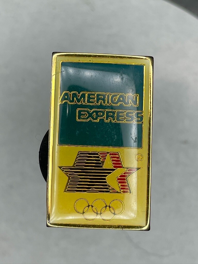 Olympic Summer Games Souvenir Lapel Pin Los Angeles 1984 American Express - $14.85