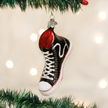 Old World Christmas High Top Sneaker Shoe Glass Christmas Ornament 32172 - £11.18 GBP